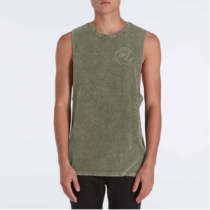 HPY Mens Stonewash Tank (Moss)