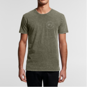 HPY Unisex Stonewash Tee (Moss)